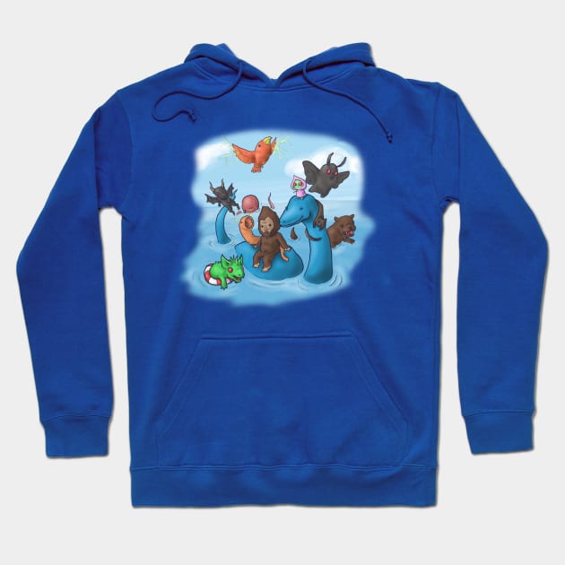 Cryptid party! Hoodie by Fudepwee